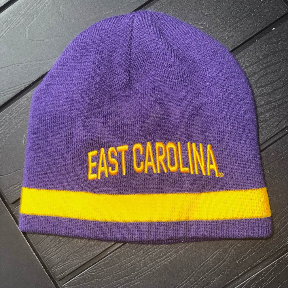 Adidas East Carolina Pirates ECU Cuffed‎ Knit Beanie Purple Toboggan Embroidered